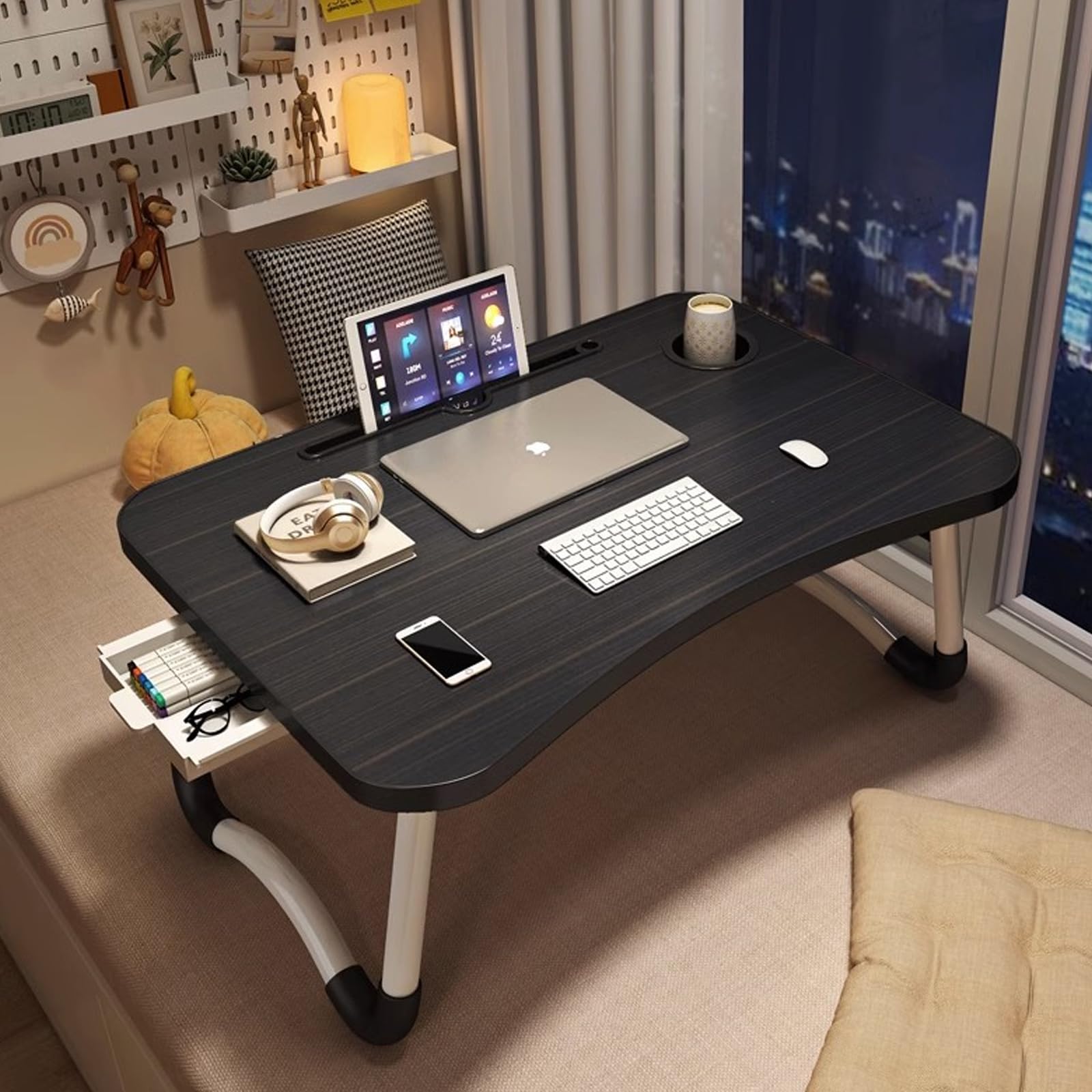 Аккуратное пространство Складной детский стол для учебы Мини-столик для кофе Складной Мини-столик для ноутбука Без установки Удобное хранение Стол, Стол, Стол, Стол, Стол, Стол, Требуется,